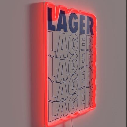 Lager Waves Rgb Led Neon Sign