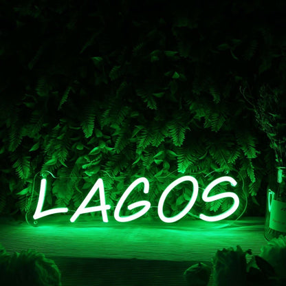 Lagos Green Led Neon Sign - Shineneon