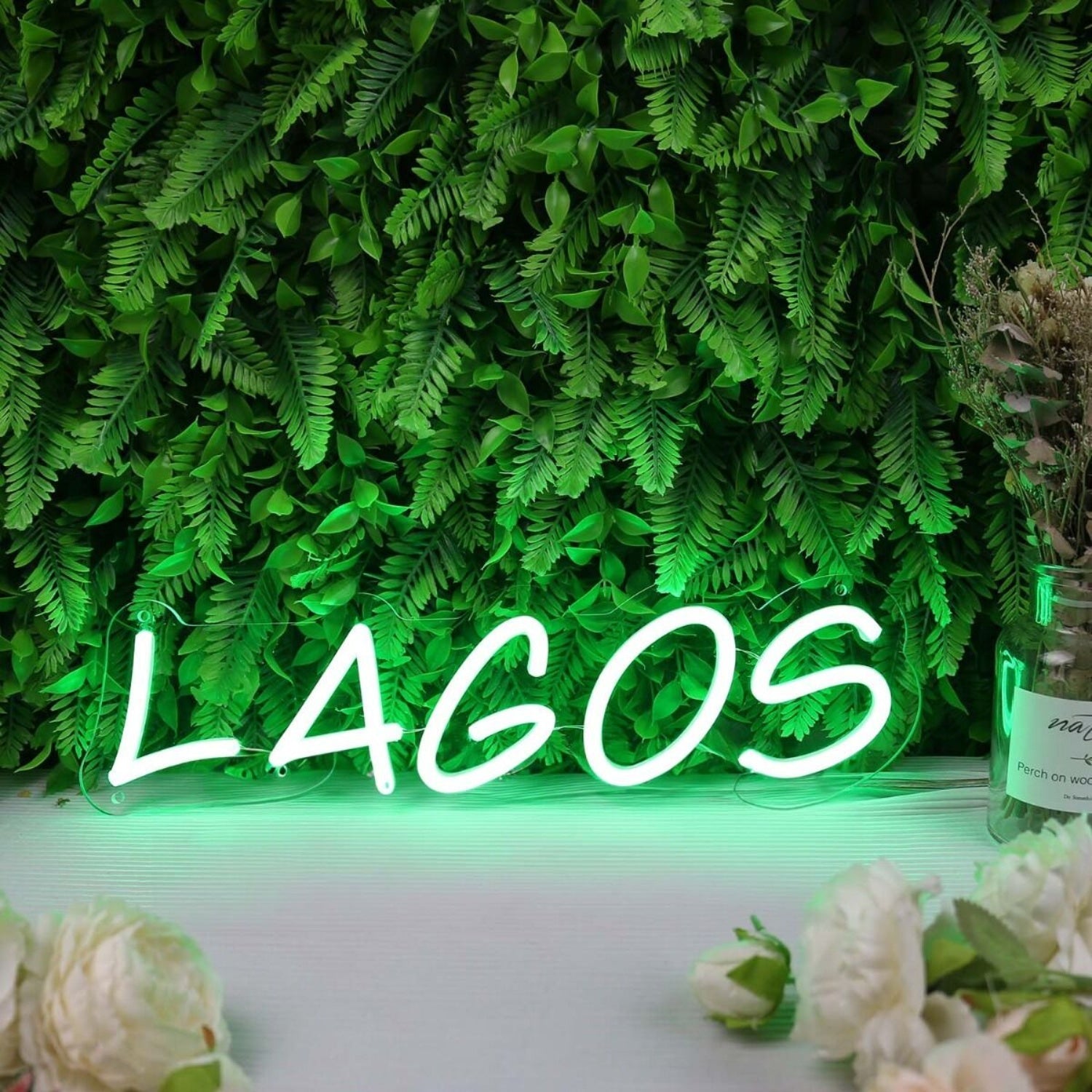Lagos Green Led Neon Sign - Shineneon