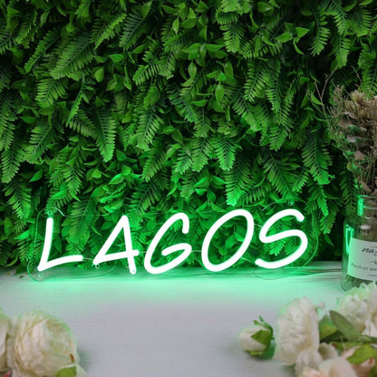 Lagos Green Led Neon Sign - Shineneon