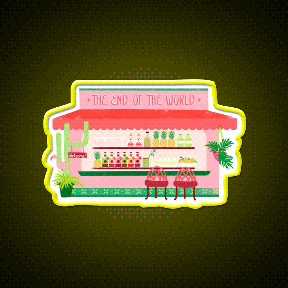 Laguna Inspired Springs Man Cave Bar Led Neon Sign Rgb Color