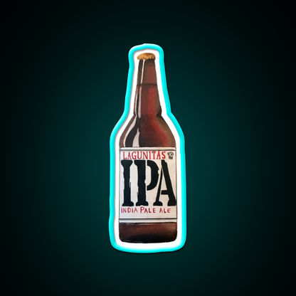 Lagunitas Ipa Bottle Beer Bar Decor Led Neon Sign Rgb Color - Size and dimension reference