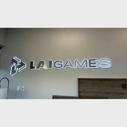 Laigames Logo 3D Backlit Channel Letters Led Light Sign - Shineneon