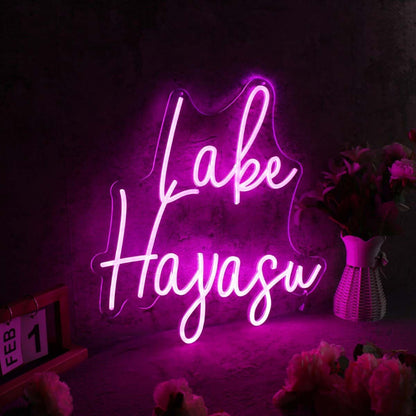 Lake Havasu Pink Led Neon Sign For City Pride And Cultural Decor | Shineneon