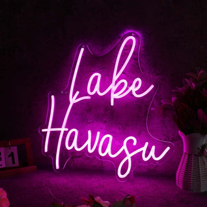 Lake Havasu Pink Led Neon Sign For City Pride And Cultural Decor | Shineneon