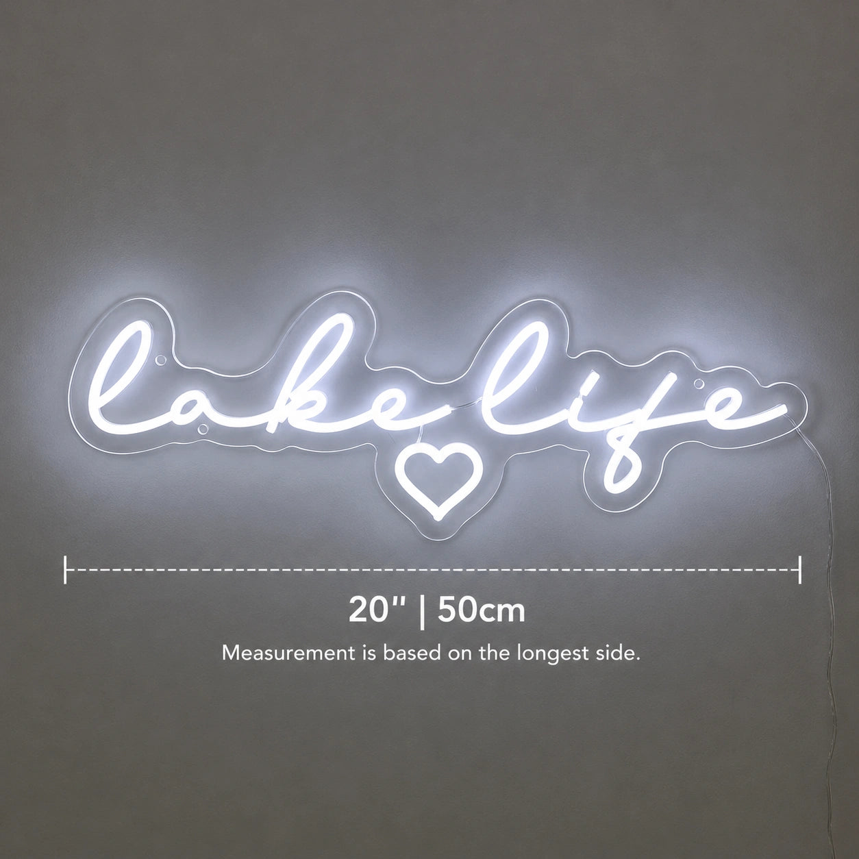 Lake Life Green Wall Neon Sign LED Neon Sign size image