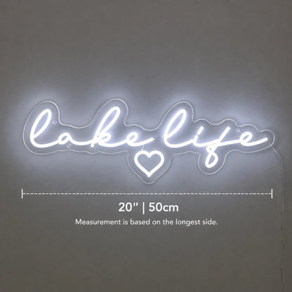 Lake Life Green Wall Neon Sign LED Neon Sign size image