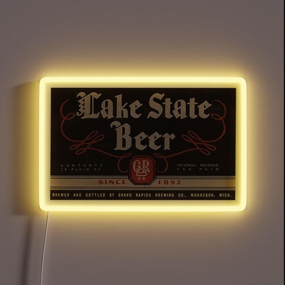 Lake State Beer Rgb Led Neon Sign