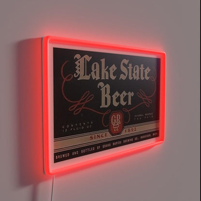 Lake State Beer Rgb Led Neon Sign