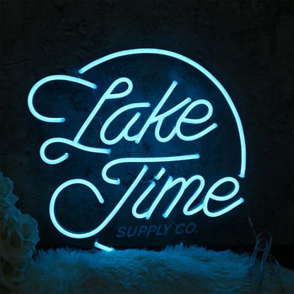Lake Time Blue Led Neon Sign | Shineneon