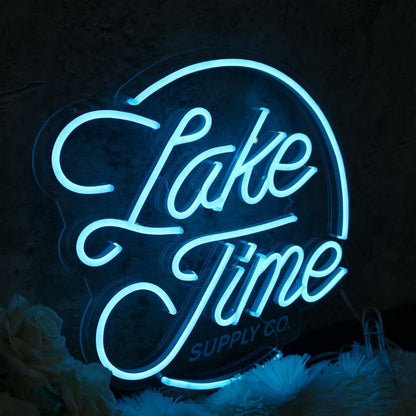 Lake Time Blue Led Neon Sign | Shineneon