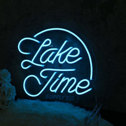 Lake Time Blue Led Neon Sign | Shineneon