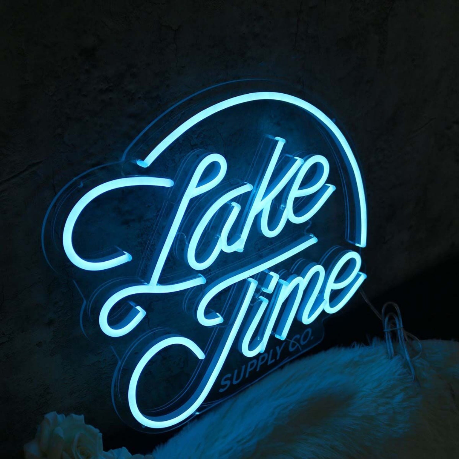 Lake Time Blue Led Neon Sign | Shineneon