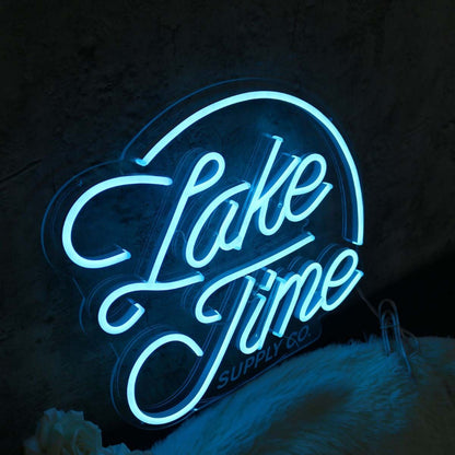 Lake Time Blue Led Neon Sign | Shineneon