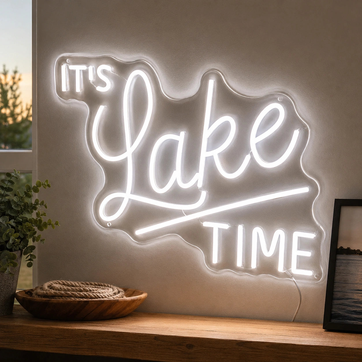 Lake Time Neon Sign LED Neon Sign high-converting product image