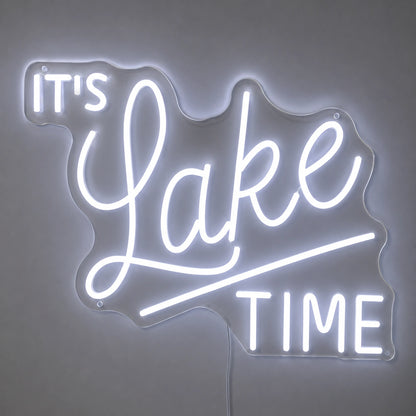 Lake Time Neon Sign LED Neon Sign main product image