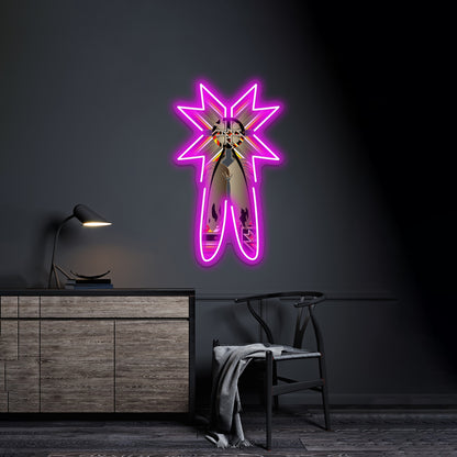 Lakota Design Artwork Neon Light Signs Custom - LED neon sign close-up detail