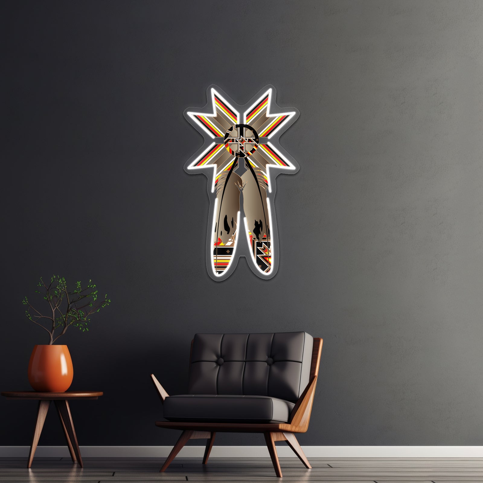Lakota Design Artwork Neon Light Signs Custom - LED neon sign view 8