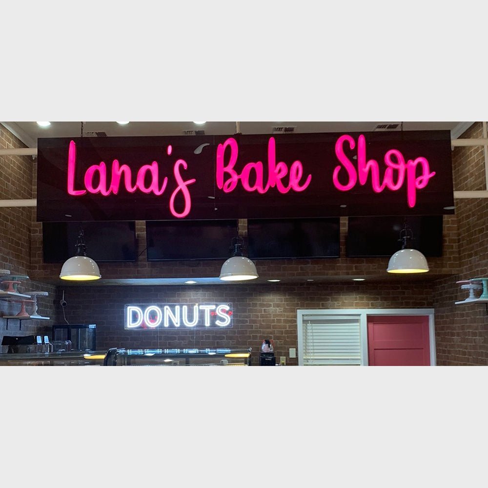 Lanas Bake Shop 3D Frontlit Channel Letters Led Light Sign - Shineneon