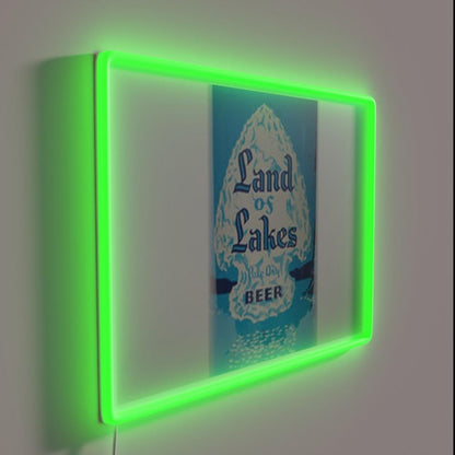 Land Of Lakes Beer Rgb Led Neon Sign