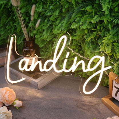 Landing Yellow Led Neon Sign - Shineneon