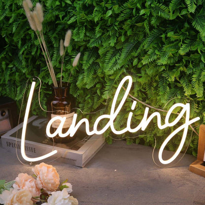 Landing Yellow Led Neon Sign - Shineneon