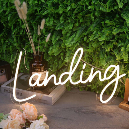 Landing Yellow Led Neon Sign - Shineneon