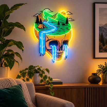 Landscape Skull LED Neon Sign - Shineneon