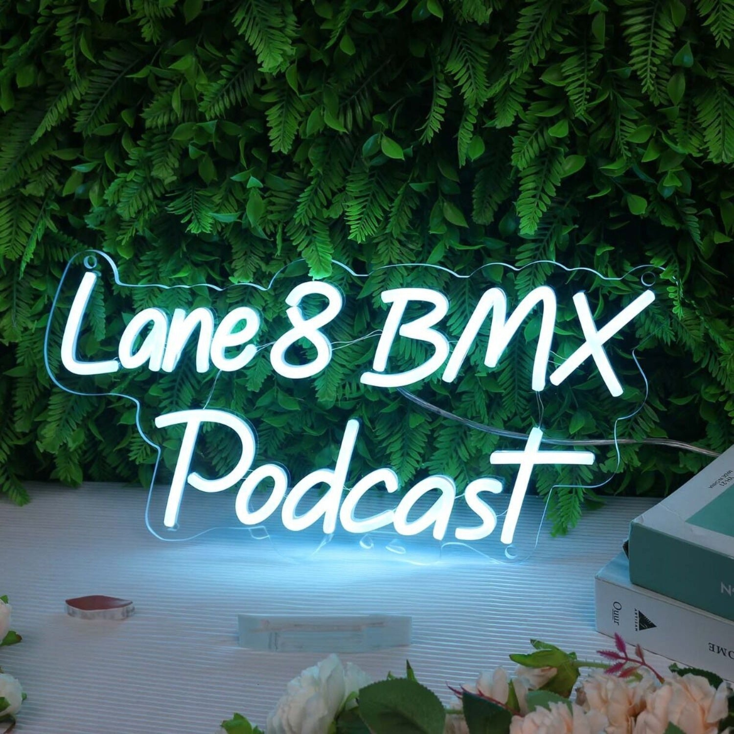 Lane 8 Bmx Podcast Blue Led Neon Sign - Shineneon