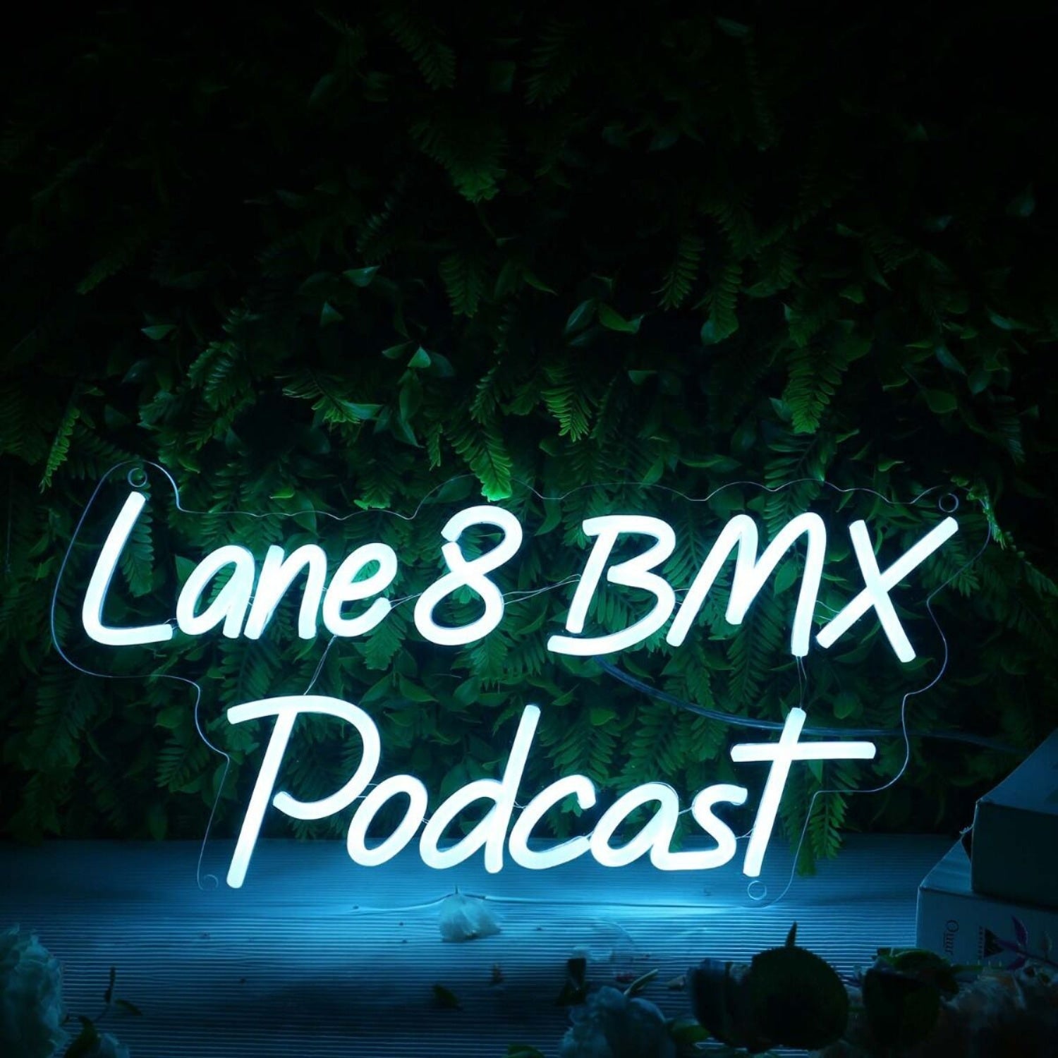 Lane 8 Bmx Podcast Blue Led Neon Sign - Shineneon