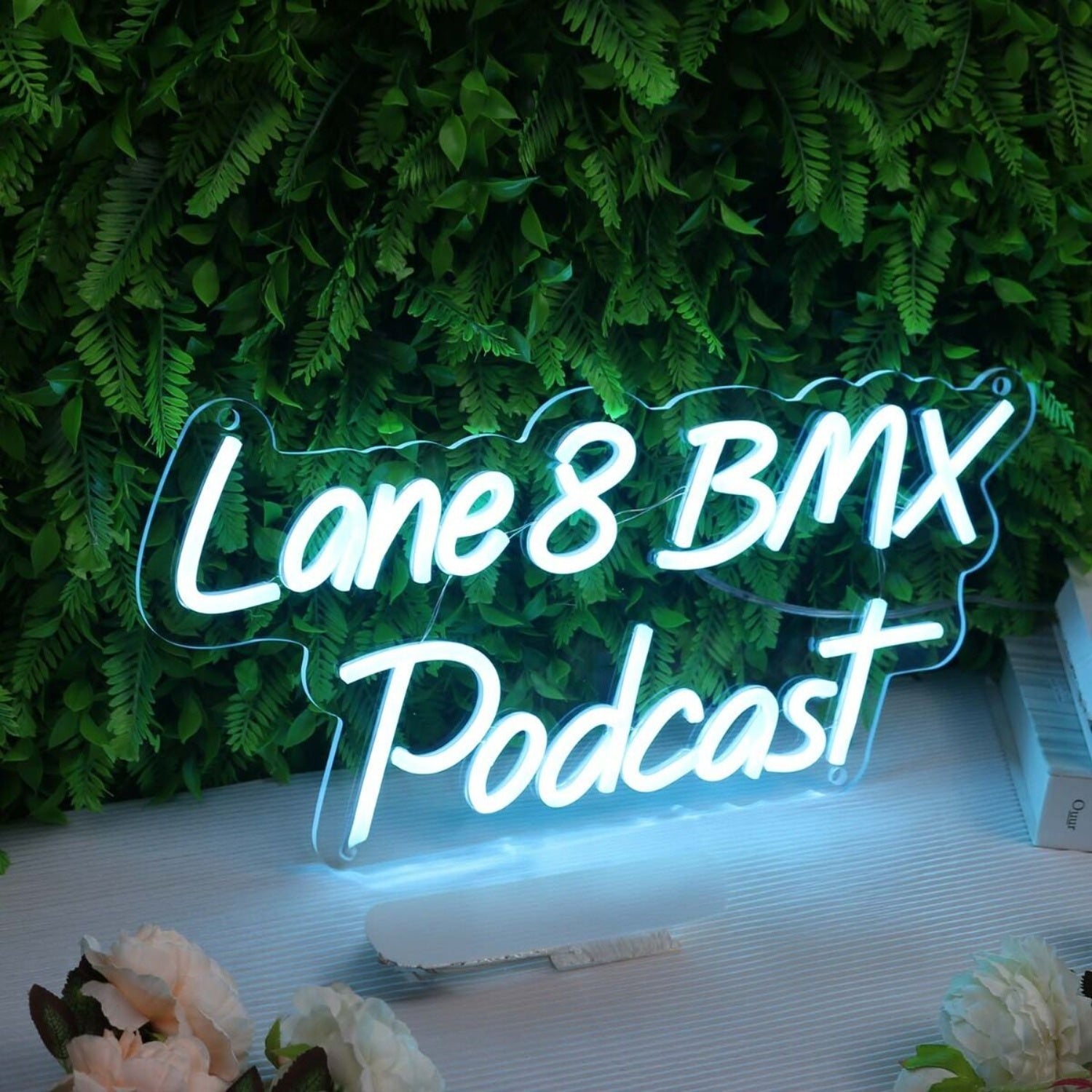 Lane 8 Bmx Podcast Blue Led Neon Sign - Shineneon