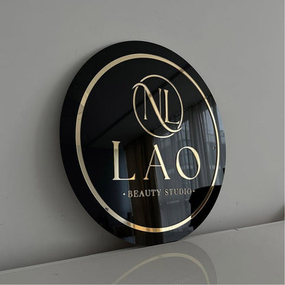 Lao Beauty Studio Acrylic Business Logo Sign - Shineneon