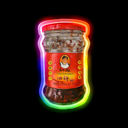 Laoganma Led Neon Sign Chinese Food Rgb Color