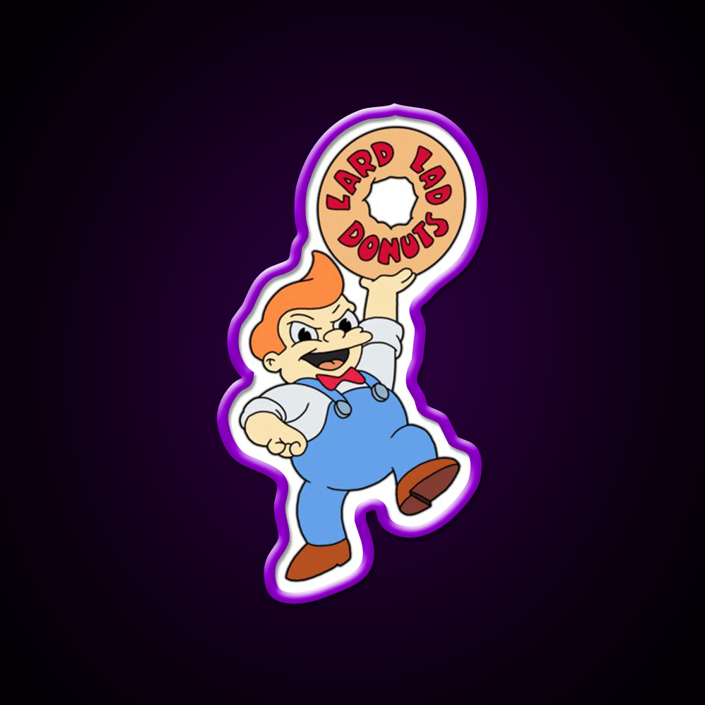 Lard Lad Snack Food Led Neon Sign Rgb Color - Shineneon