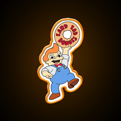 Lard Lad Snack Food Led Neon Sign Rgb Color - Shineneon