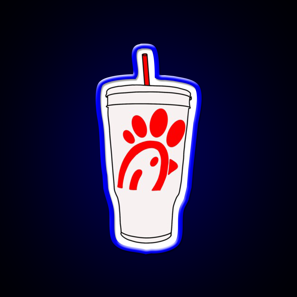 Large Drink Best Chicken Fast Food Led Neon Sign For Burger Place Rgb Color