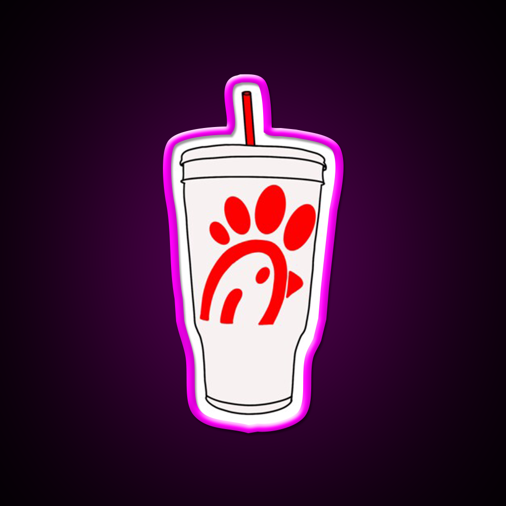 Large Drink Best Chicken Fast Food Led Neon Sign For Burger Place Rgb Color