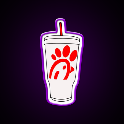 Large Drink Best Chicken Fast Food Led Neon Sign For Burger Place Rgb Color