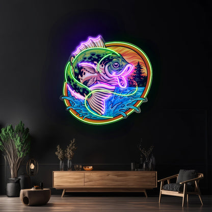 Largemouth Fishing Led Neon Sign Light Custom Led Signs - Shineneon