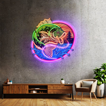 Largemouth Fishing Led Neon Sign Light Custom Led Signs - Shineneon