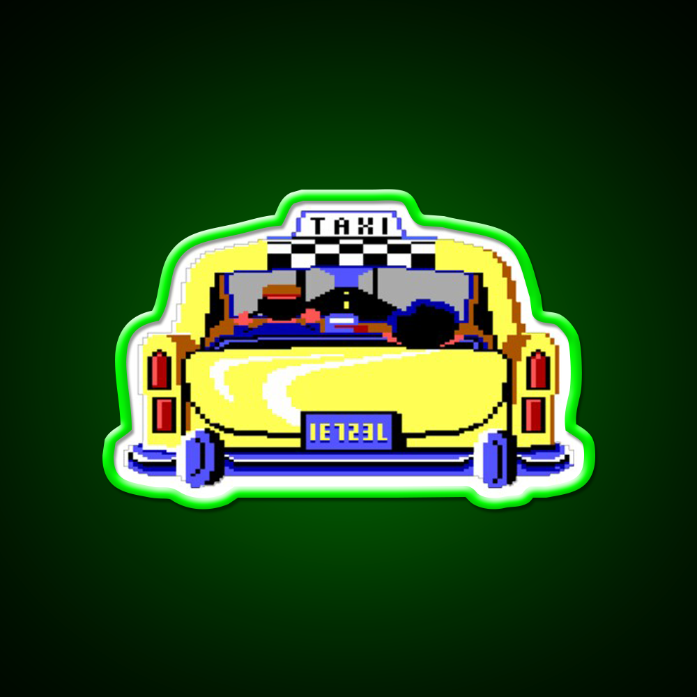 Larry In Taxi Man Cave Bar Led Neon Sign Rgb Color