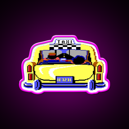 Larry In Taxi Man Cave Bar Led Neon Sign Rgb Color