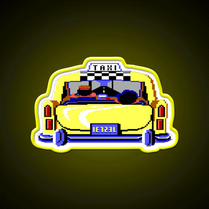 Larry In Taxi Man Cave Bar Led Neon Sign Rgb Color