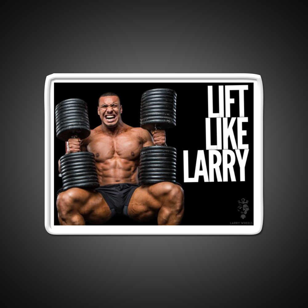 Larry Wheels Lift Like Larry Gym Fitness Led Neon Sign Rgb Color