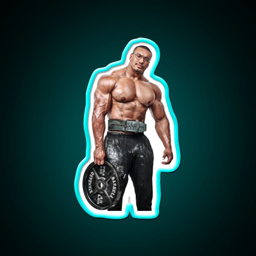 Larry Wheels Photography Gym Fitness Led Neon Sign Rgb Color