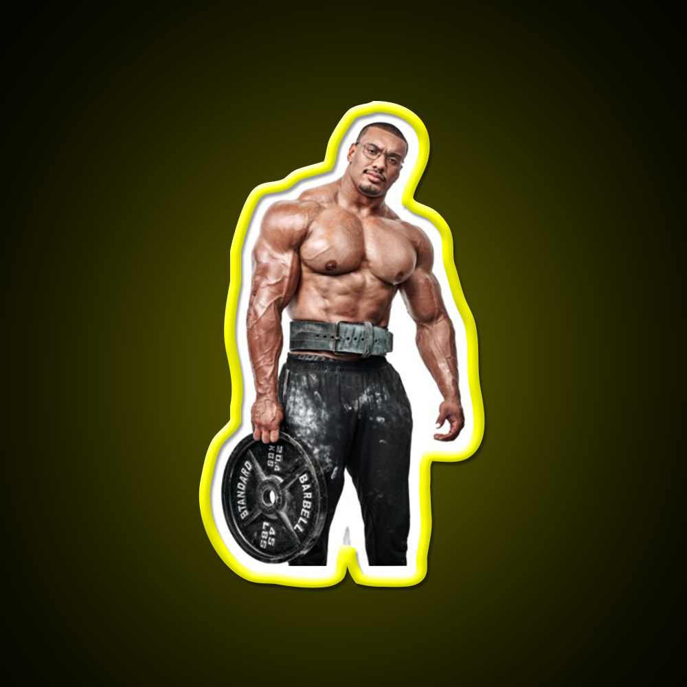 Larry Wheels Photography Gym Fitness Led Neon Sign Rgb Color