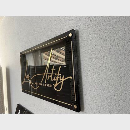 Las Artity Salon Acrylic Business Logo Sign - Shineneon