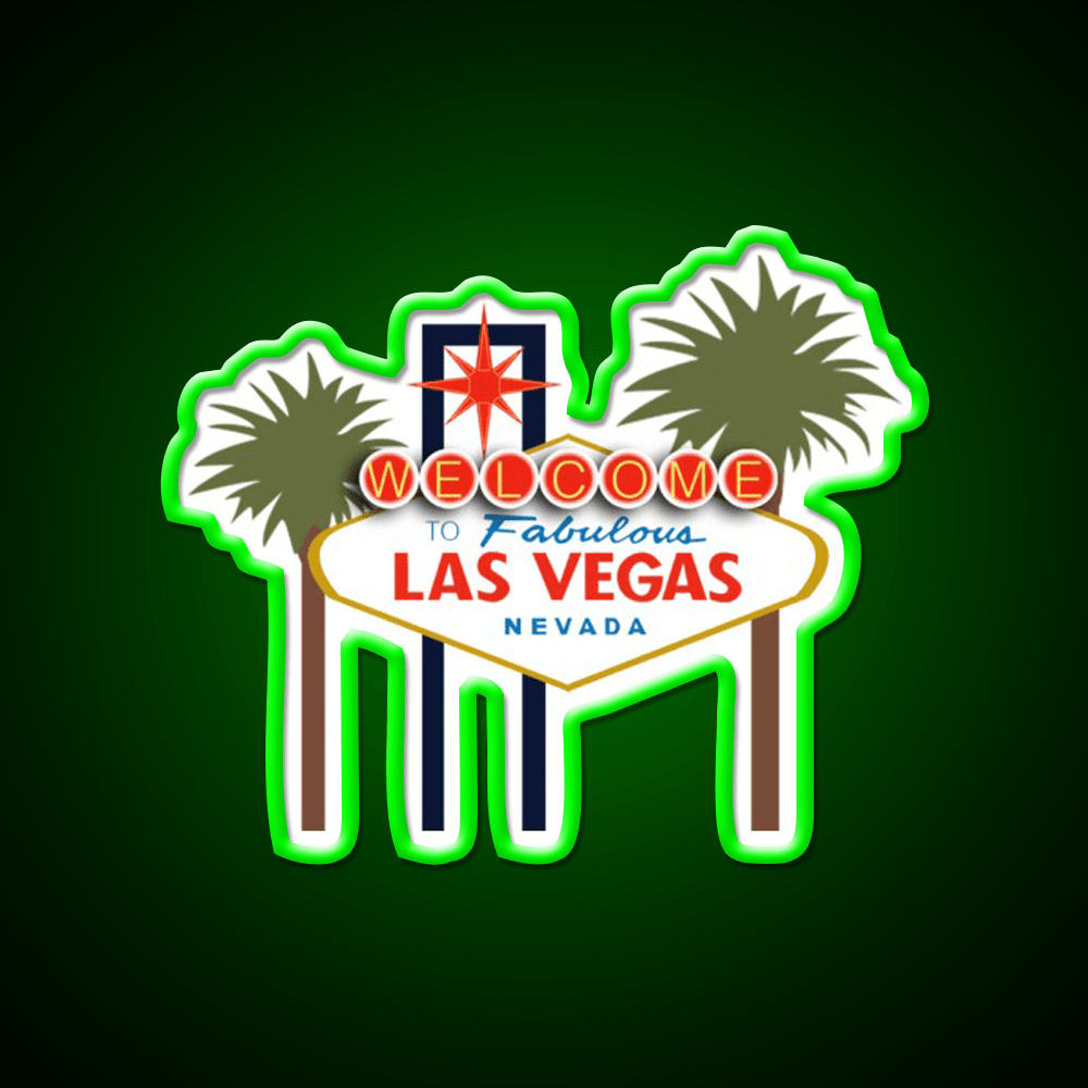 Las Vegas Sign Welcome Led Neon Sign Open Sign Rgb Color - Shineneon