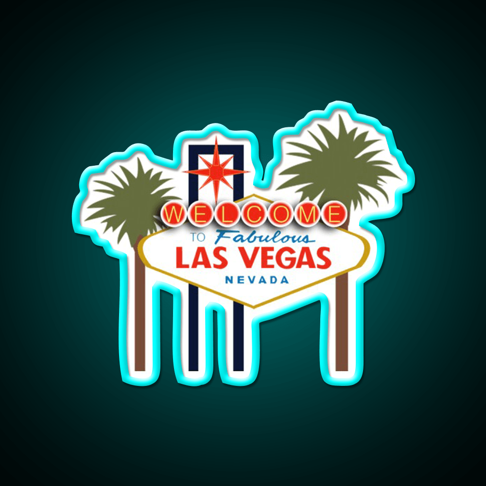 Las Vegas Sign Welcome Led Neon Sign Open Sign Rgb Color - Shineneon