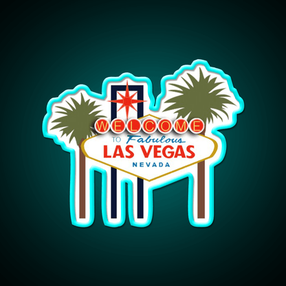 Las Vegas Sign Welcome Led Neon Sign Open Sign Rgb Color - Shineneon